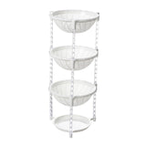 Maxbell Multi-Layer Detachable Stackable Kitchen Storage Organizer Basket 4 Layer