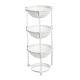 Maxbell Multi-Layer Detachable Stackable Kitchen Storage Organizer Basket 4 Layer