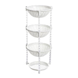 Maxbell Multi-Layer Detachable Stackable Kitchen Storage Organizer Basket 4 Layer