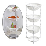 Maxbell Multi-Layer Detachable Stackable Kitchen Storage Organizer Basket 4 Layer
