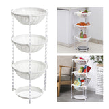 Maxbell Multi-Layer Detachable Stackable Kitchen Storage Organizer Basket 4 Layer