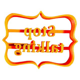 Maxbell Funny Cookie Cutters Biscuit Moulds DIY Baking for Kitchen stop talking