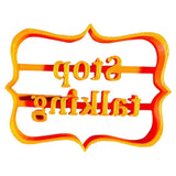 Maxbell Funny Cookie Cutters Biscuit Moulds DIY Baking for Kitchen stop talking