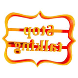 Maxbell Funny Cookie Cutters Biscuit Moulds DIY Baking for Kitchen stop talking