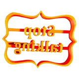 Maxbell Funny Cookie Cutters Biscuit Moulds DIY Baking for Kitchen stop talking