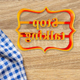 Maxbell Funny Cookie Cutters Biscuit Moulds DIY Baking for Kitchen stop talking