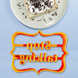 Maxbell Funny Cookie Cutters Biscuit Moulds DIY Baking for Kitchen stop talking