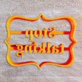 Maxbell Funny Cookie Cutters Biscuit Moulds DIY Baking for Kitchen stop talking