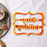 Maxbell Funny Cookie Cutters Biscuit Moulds DIY Baking for Kitchen stop talking