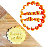Maxbell Funny Cookie Cutters Biscuit Moulds DIY Baking for Kitchen please go die