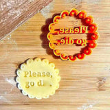 Maxbell Funny Cookie Cutters Biscuit Moulds DIY Baking for Kitchen please go die