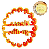 Maxbell Funny Cookie Cutters Biscuit Moulds DIY Baking for Kitchen please go die
