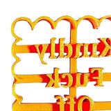 Maxbell Funny Cookie Cutters Biscuit Moulds DIY Baking for Kitchen kindle fuck off