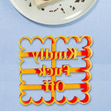 Maxbell Funny Cookie Cutters Biscuit Moulds DIY Baking for Kitchen kindle fuck off