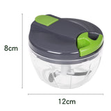 Maxbell Food Chopper Garlic Cutter for Meat Baby Food Chili Pepper Pull the Rope Small