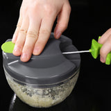 Maxbell Food Chopper Garlic Cutter for Meat Baby Food Chili Pepper Pull the Rope Small