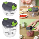 Maxbell Food Chopper Garlic Cutter for Meat Baby Food Chili Pepper Pull the Rope Small