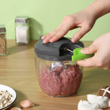 Maxbell Food Chopper Garlic Cutter for Meat Baby Food Chili Pepper Pull the Rope Large