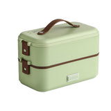 Maxbell Multifunction Heated Lunch Box Soup Stew Tools for Home Office Avocado Green