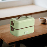 Maxbell Multifunction Heated Lunch Box Soup Stew Tools for Home Office Avocado Green
