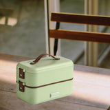 Maxbell Multifunction Heated Lunch Box Soup Stew Tools for Home Office Avocado Green
