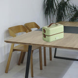 Maxbell Multifunction Heated Lunch Box Soup Stew Tools for Home Office Avocado Green