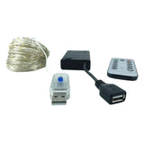 Maxbell 20 Meter LED Strip USB Power Fairy LED Light Copper Color+Remote Control