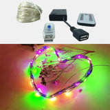 Maxbell 20 Meter LED Strip USB Power Fairy LED Light Copper Color+Remote Control