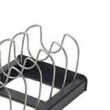 Maxbell Pot Lid Rack Spoon Holder Shelf Cooking Dish Drainer Drying Rack