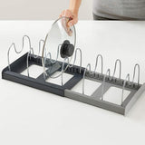 Maxbell Pot Lid Rack Spoon Holder Shelf Cooking Dish Drainer Drying Rack