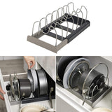 Maxbell Pot Lid Rack Spoon Holder Shelf Cooking Dish Drainer Drying Rack