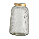 Maxbell Modern Glass Flower Vase Decorative Dried Flower Bouquet Holder Office Decor Clear