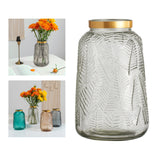 Maxbell Modern Glass Flower Vase Decorative Dried Flower Bouquet Holder Office Decor Clear