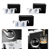 Maxbell Crystal Clear Ice Cavity Release Square Spheres Design Bubble Round