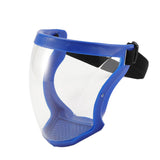 Maxbell Full Face Shield Kitchen Transparent Shield Home Oil-splash Proof  Blue