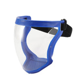 Maxbell Full Face Shield Kitchen Transparent Shield Home Oil-splash Proof  Blue