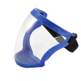 Maxbell Full Face Shield Kitchen Transparent Shield Home Oil-splash Proof  Blue