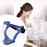 Maxbell Full Face Shield Kitchen Transparent Shield Home Oil-splash Proof  Blue