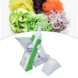 Maxbell Manual Vegetable Slicer Foldable Grater Slicer Kitchen Gadgets Safe  Green