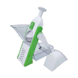 Maxbell Manual Vegetable Slicer Foldable Grater Slicer Kitchen Gadgets Safe  Green