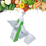 Maxbell Manual Vegetable Slicer Foldable Grater Slicer Kitchen Gadgets Safe  Green
