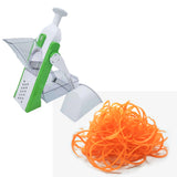 Maxbell Manual Vegetable Slicer Foldable Grater Slicer Kitchen Gadgets Safe  Green