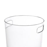 Maxbell  Transparent Trash Can Garbage Bin Home Kids Room Organizer Box Ice Bucket 16.5x17.5cm