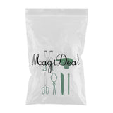 Maxbell 6pcs Canning Clip Kit Non Slip Food Tongs Jar Lifter Funnel Measurer Green