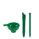 Maxbell 6pcs Canning Clip Kit Non Slip Food Tongs Jar Lifter Funnel Measurer Green