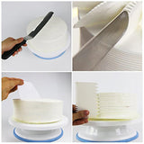 Maxbell Baking Cake Decorating Kit Cake Turntable Cream Scraper
