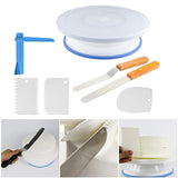 Maxbell Baking Cake Decorating Kit Cake Turntable Cream Scraper