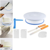 Maxbell Baking Cake Decorating Kit Cake Turntable Cream Scraper