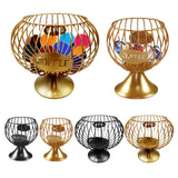 Maxbell Coffee Pod Holder Iron Kitchen Storage Basket Organizer Container  S Gold