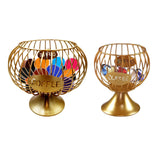 Maxbell Coffee Pod Holder Iron Kitchen Storage Basket Organizer Container  S Gold
